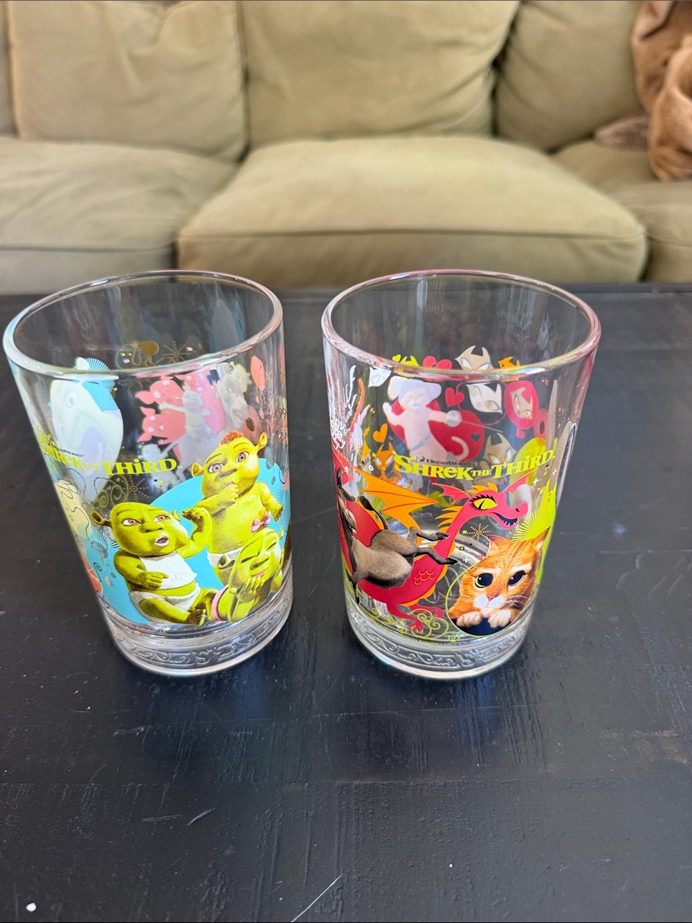 Shrek the Third Collectible Glass Tumblers - Multi-Color